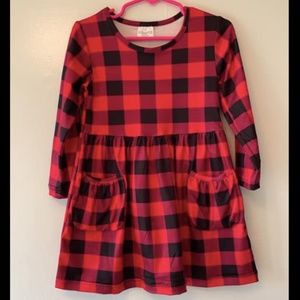 Red/Black Buffalo Plaid Dress